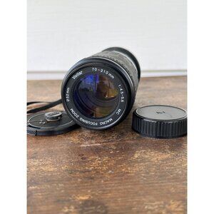 Vivitar 70-210mm F/4.5-5.6 Macro Focusing Zoom Lens M/MD Mount With Caps Q3